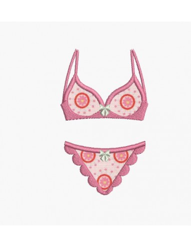 Instant download machine embroidery design scalloped Lingerie