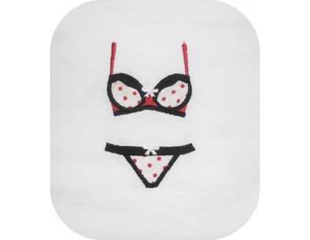 Instant download machine embroidery design applique push up bra