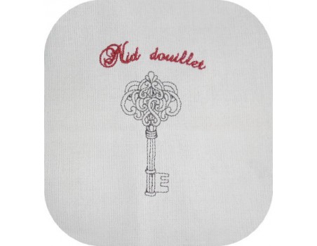 Instant download machine embroidery girl doing cutting