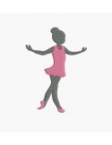 Motif de broderie machine danseuse