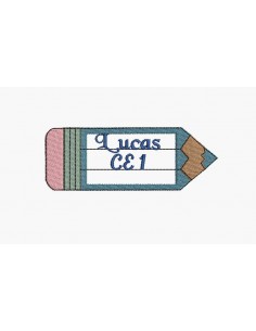 Instant download machine embroidery design pen customizable