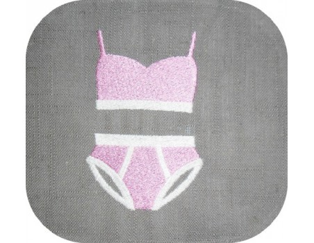 Motif de broderie machine lingerie fille