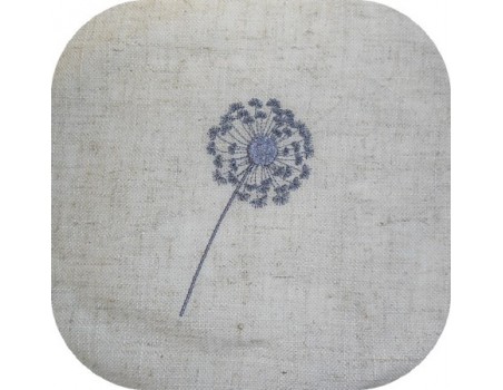 Instant download machine embroidery design dandelion