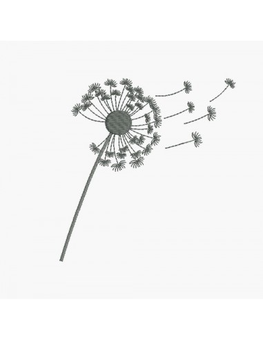 Instant download machine embroidery design dandelion