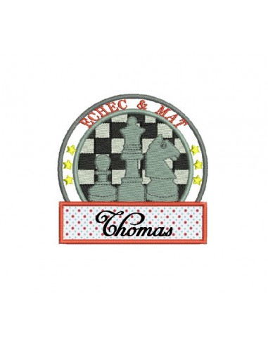 Instant download machine embroidery design chess game