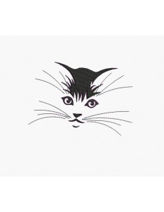 Instant download machine embroidery girl doing cutting