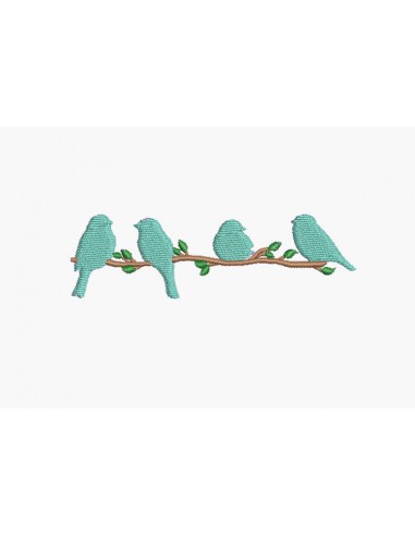 Instant download machine embroidery design bird