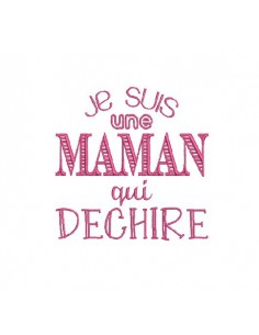 Instant download machine embroidery design mother