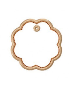 Etiquette fleur 10x10 