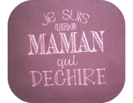 Instant download machine embroidery design mother