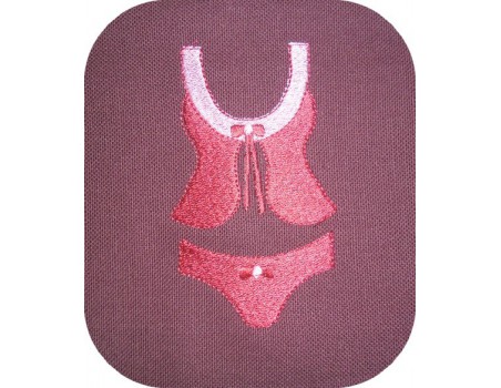 Instant download machine embroidery design lingerie set 