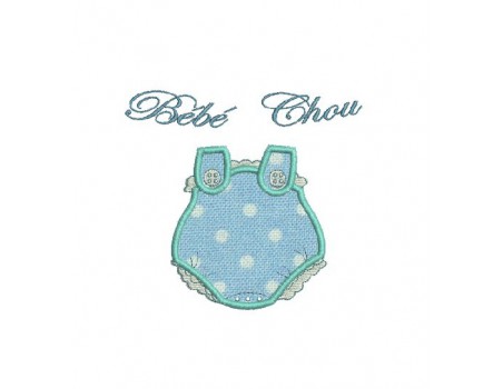 Instant download machine embroidery design applique baby romper