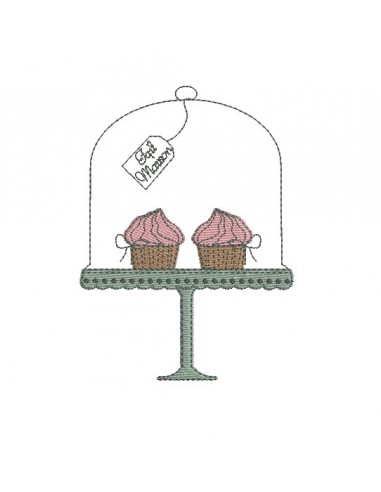 Instant download machine embroidery design pastries