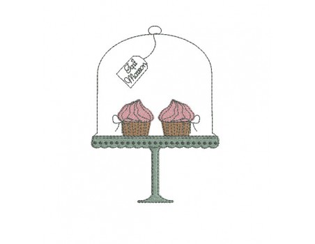 Instant download machine embroidery design pastries