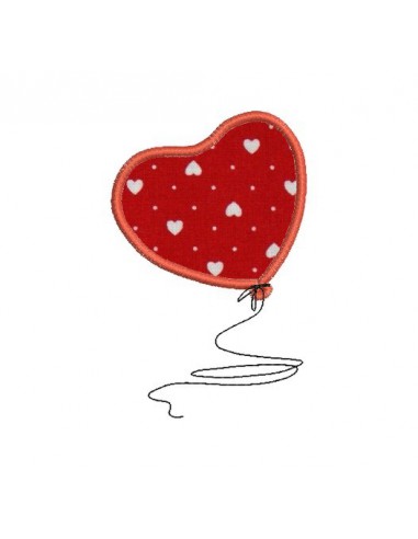 Instant download machine embroidery  design  heart ball