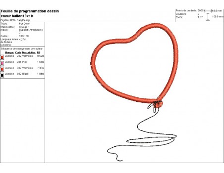 Instant download machine embroidery  design  heart ball