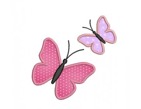 Instant download machine embroidery design applique butterflies