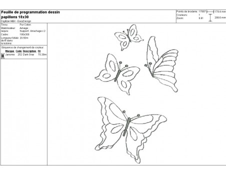 Instant download machine embroidery design applique butterflies