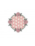 Motif de broderie machine appliqué cadre Pauline