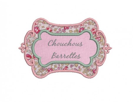 Instant download machine embroidery design applique frame