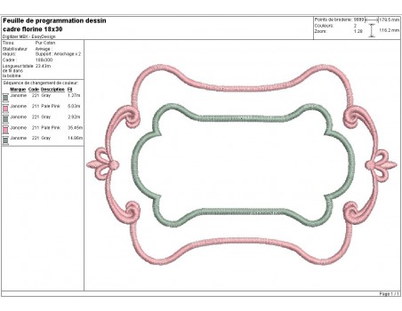 Instant download machine embroidery design applique frame