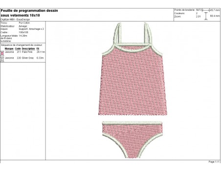 Instant download machine embroidery body underwear