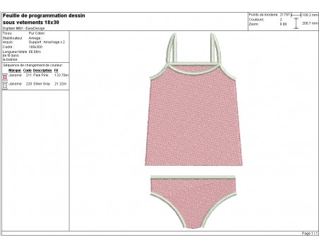 Instant download machine embroidery body underwear
