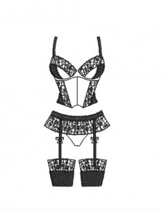 Motif de broderie machine lingerie porte jarretelle