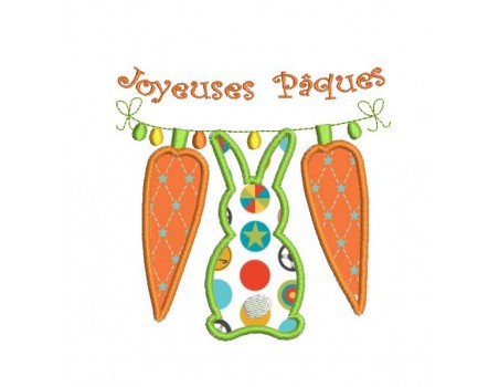 Instant download machine embroidery design rabbits