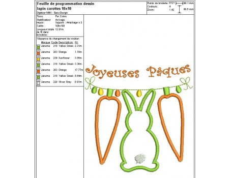 Instant download machine embroidery design rabbits