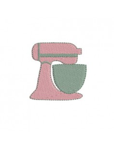 Instant download machine embroidery design applique  kitchen robot