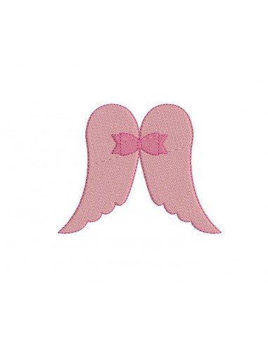 Instant download machine embroidery design angel wings applied