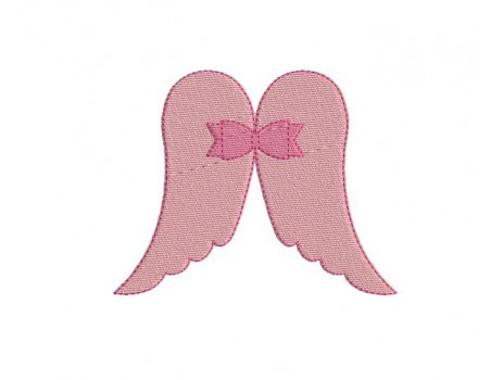 Motif de broderie machine ailes d'ange