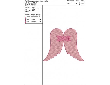 Instant download machine embroidery design angel wings applied