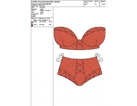Instant download machine embroidery design Bandage underwear 