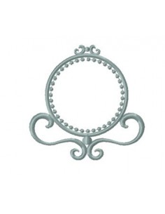 Cadre spyché  rond 10x10cm 2 formats