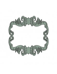 Instant download machine embroidery design  vintage frame