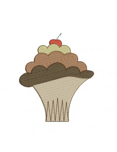 Motif de broderie machine coupe 3 mousses