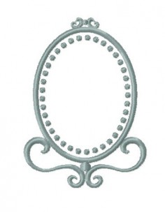 Cadre psyché  ovale 10x10cm 2 formats