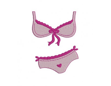 Instant download machine embroidery design woman lingerie Ruffle