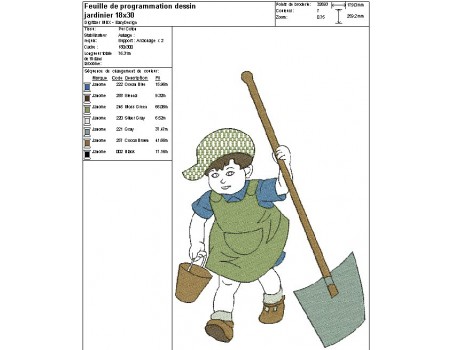 Instant download machine embroidery girl doing cutting