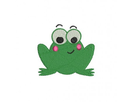 Motif de broderie machine grenouille