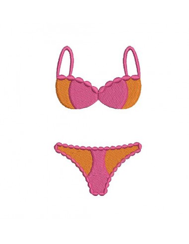 Instant download machine embroidery design woman colors lingerie 