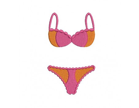 Instant download machine embroidery design woman colors lingerie 