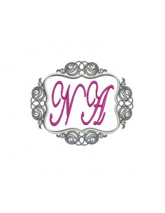 Instant download machine embroidery antique frame