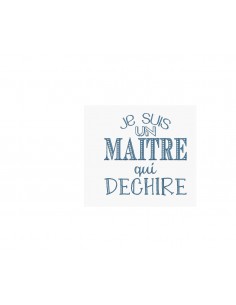 Motif de broderie machine maître qui déchire
