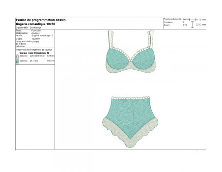 embroidery design  lingerie