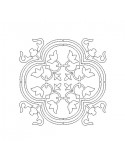 Instant download machine embroidery design redwork Cement tile