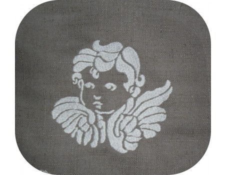 Motif de broderie visage d'ange