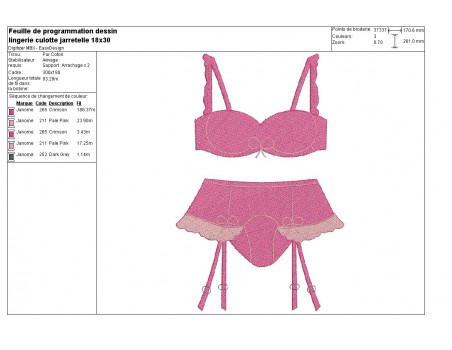 Instant download machine embroidery design underwear suspender belts